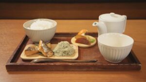 風林火山メニュー鮭とトロロ昆布の出汁茶漬け
