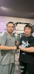 Hさんとイチのツーショット