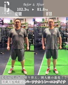 Hさんビフォーアフターフロント