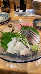 天たか料理刺身盛り合わせ