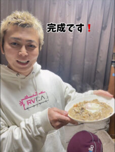 イチと完成した減量リゾット