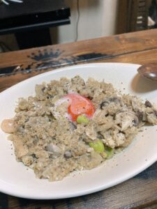 イチの昼食　減量リゾット