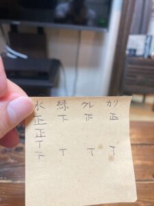 付箋に正の字を書いて水分やサプリ摂取量を可視化する管理ルーティン